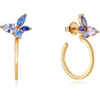 Pendientes Viceroy Elegant de plata bañado en oro con motivo floral