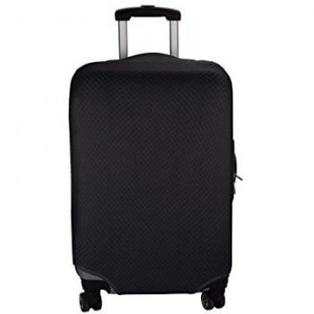 Auralum® Cubierta de equipaje 90% Polyester + 10% Spandex L caso para 27 a 32 pulgadas Estuche con banda elástica y cierre de velcro Alta elasticidad, fuerte y duradera - Negro