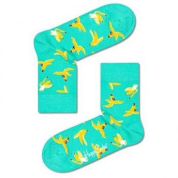Calcetines Happy Socks Banana Break 1/2 Crew Talla 41-46 - Diseño Original Multicolor - Tejido Suave