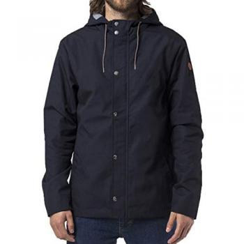 Revolution Short Hooded Parka Jacket Blue