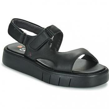 Sandalias de Piel para Mujer Art Málaga Negros con Velcro, Altura 3 a 5 cm, Casual - Outlet 2024