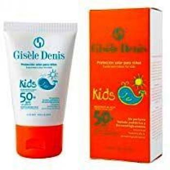 GISÈLE DENIS - Protector Solar Infantil, Crema para Niños, Resistente al Agua, Protección FPS50+, 40 ml