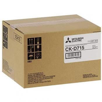 Mitsubishi CK-D715 - Set con cartucho de tinta de sublimación y rollo de papel
