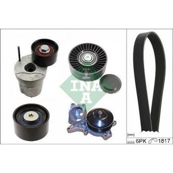 Bomba de agua INA con kit de correa poli V 529 0368 30