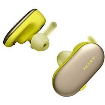 Sony WF-SP900 True Wireless Sports Headphones for Total Freedom with IPX8 Waterproof Rating and 4 GB Internal Memory - Yellow