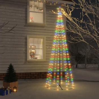 10ft LED Multicolour Christmas Cone Tree