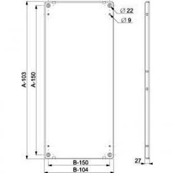 Schneider Electric NSYMP186 Placa de Montaje Spacial SF/SM, 1.800 x 600 mm