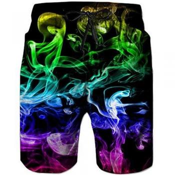 Goodstoworld Hombre Bañador Shorts 3D Playa Natacion Pantalon Corto Poliéster Secado Rápido Ligero Bermuda Moda Shorts