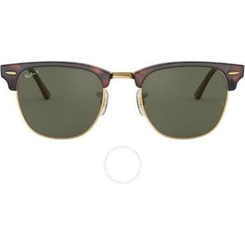 Ray-Ban RB3016 Clubmaster Sunglasses, Unisex, Square, Turtle/ Tortoiseshell, Color: 990/58, Polarized, Size: 55 MM