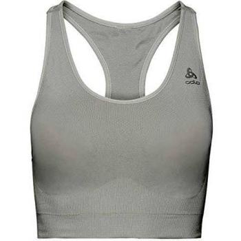 Odlo Brassiere Seamless Medium Ceramicool Sujetador Deportivo Mujer, Silver Cloud Melange, S