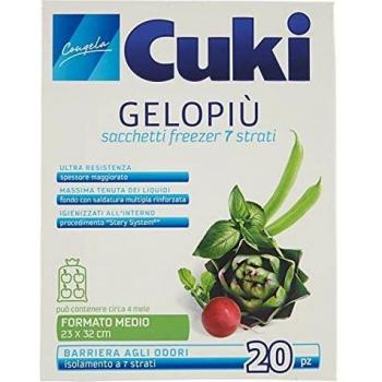 Cuki Sacchetti Freezer 7 Estratos Medio 23x32 cm - 20 Piezas