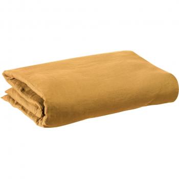 Funda Nórdica de Algodón Stonewashed Vivaraise Zeff 260 x 240 cm Ocre