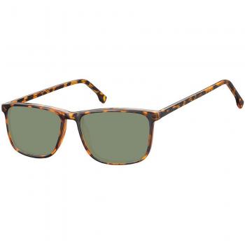 Square Full Rim Plastic Men's Prescription Sunglasses Tortoiseshell Size 54 - SmartBuy Collection
