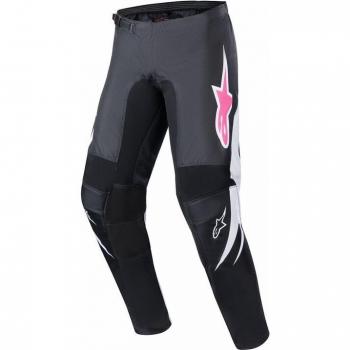 Alpinestars Pantalones de Cross para Mujer Stella Fluid Negro-Blanco