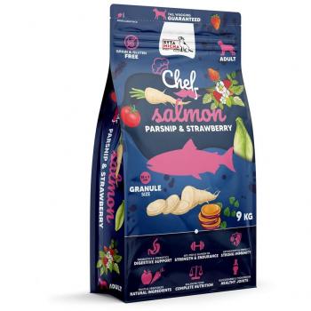 Pienso SYTA MICHA Chef Fresa Salmón 9 Kg Sin Gluten, Sin Azúcar y con Ingredientes Naturales