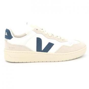 Zapatillas de Hombre Veja V-90 Cuero Blanco Gris Talla 43
