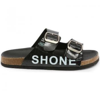 Chinelas Negras Shone para Niña Primavera/Verano con diseño moderno, suela antideslizante, material ligero y cómodo, ideal para uso diario