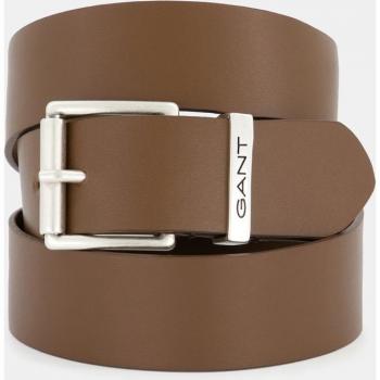 Cinturón de piel Gant para hombre, logo marrón, tamaño 42 (W42), casual y clásico