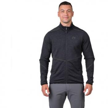 Hannah Damar Black Full Zip Men's Sweatshirt