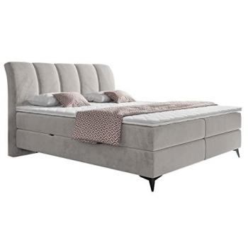 Cama continental Cleveland 180, Doble, Tapiz Fresh 01, con Somieres y Medidas 216 x 188 x 118 cm