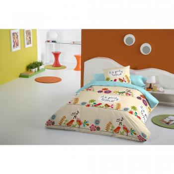 Valentina Juego De Funda Nórdica Party Time Naranja Claro/Azul Cama 105