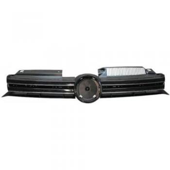 Rejilla delantera VAN WEZEL cromada y negra para Volkswagen Golf VI (2008-2012) 5863514