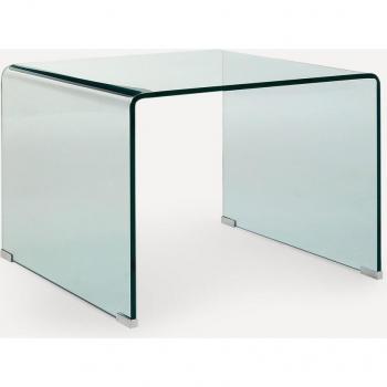 Mesa auxiliar de cristal Shiny con elegante diseño moderno y funcional