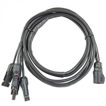 B&W Energy Case Dual PV DC Connector Cable - Black Solar Panel Connection