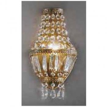 Aplique de pared Cupola, dorado 24 quilates