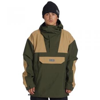 Chaqueta con capucha DC Shoes 4/3mm Anorak verde caqui beige - M