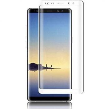 Todotumovil Protector de Pantalla Samsung Galaxy Note 8 Blanco Completo 3D Cristal Templado Vidrio Curvo para movil