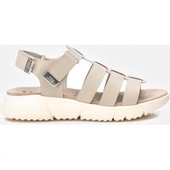 Sandalia de mujer Xti 142898 beige con cierre adherente