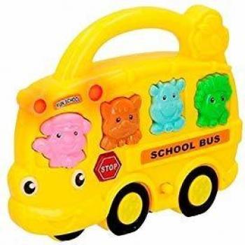 Color Baby - Autobus Musical con luz, Animales, 20 x 18 cm