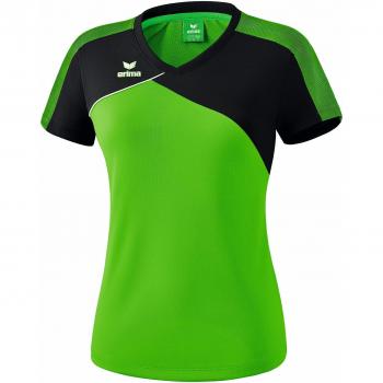 Erima GmbH Premium One 2.0 Camiseta, Mujer, Verde/Negro/Blanco, 34