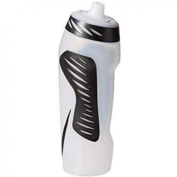 NIKE hyperfuel Water Bottle Botella, Unisex, HYPERFUEL Water Bottle, Clear/Black, 0