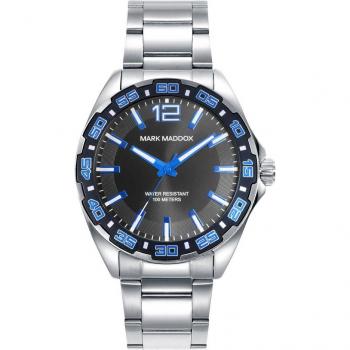 Mark Maddox - Reloj de Hombre Mission HM0143-55 con caja y brazalete de acero