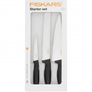 FISKARS Cuchillos, Acero Inoxidable, Negro, Centimeters