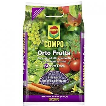 Abono Compo Orto Frutta 4 kg - Fertilizante para Huerto y Frutales