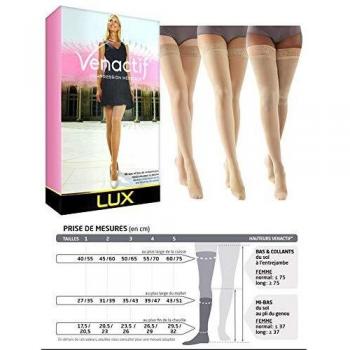 Gibaud Venactif Lux Mi-Bas Classe 2 Taille 5 Normal Coloris Nude