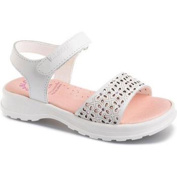 Sandalias abiertas de niña Pablosky de piel color blanco