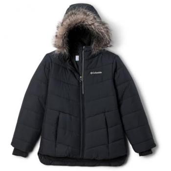 Columbia Katelyn Crest III Hooded Insulated Jacket for Kids - Black, Size XS (6-7 Years)