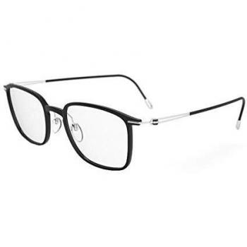 Silhouette Gafas de Vista LITE SPIRIT 2926 Black Silver 48/19/0 hombre