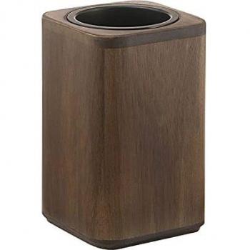 Gedy Dafne Porta Cepillos, Bambu, Nogal, 8 X 8 X 13 Cm