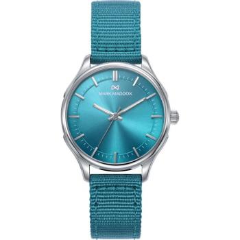 Mark Maddox - Reloj Mujer Greenwich, caja de acero y correa de nylon en verde