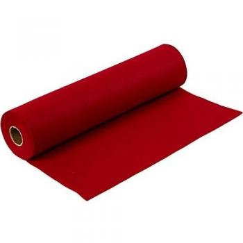 Fieltro Sintético Rojo Antiguo 45 cm, 1,5 mm, 180-200 g