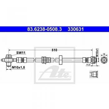 Ate 83.6238-0508.3 Accesorios y Mangueras de Frenos