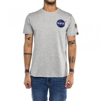 Alpha Industries Men's Space Shuttle Regular Fit T-Shirt in Grey Heather