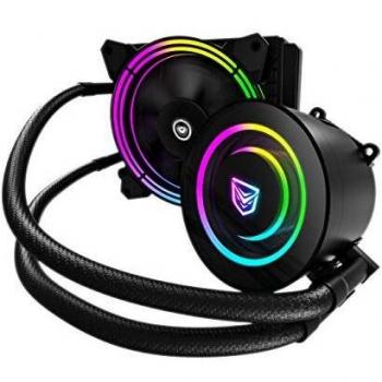 Nfortec Atria Refrigeración Líquida RGB 120 mm con Conector estándar 5v 3 Pin y ventilación con 7 aspas