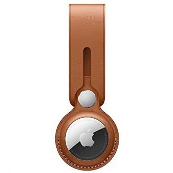 Apple Colgante de Piel para el AirTag - Marrón Caramelo
