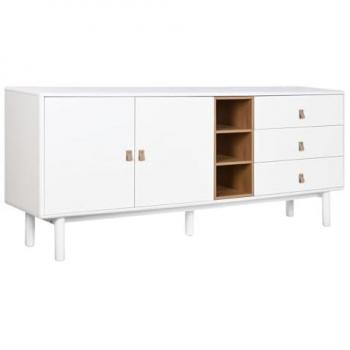 Aparador Home ESPRIT Blanco Natural 180 x 40 x 75 cm